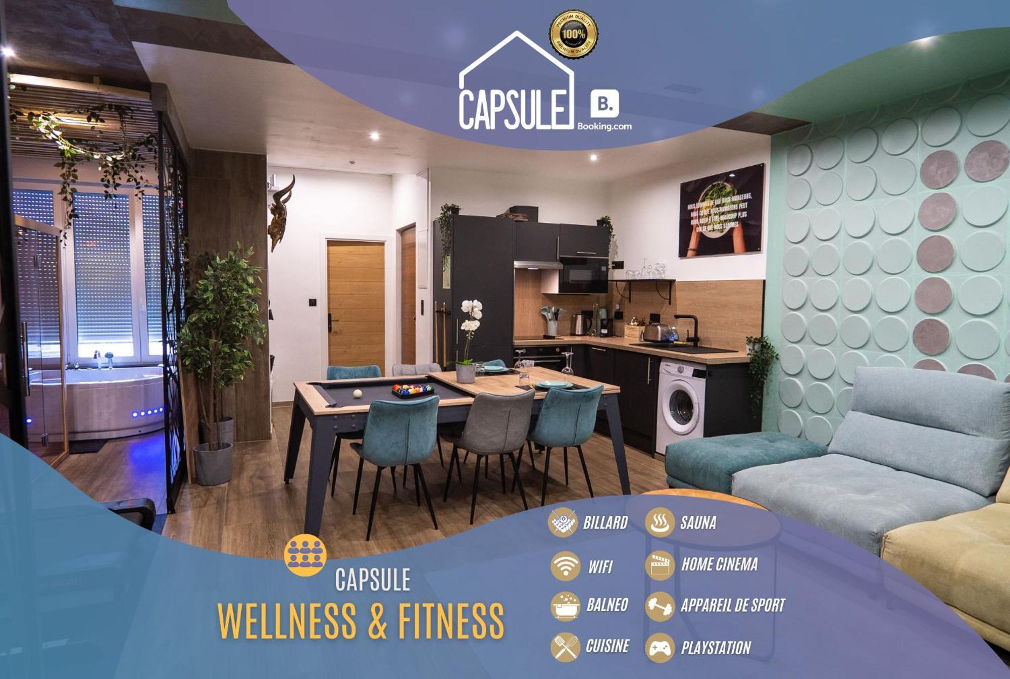 Capsule Wellness - Sauna - Balneo - Machine De Sport Privatif - Ps5 - 2 Chambres Valenciennes Exterior foto
